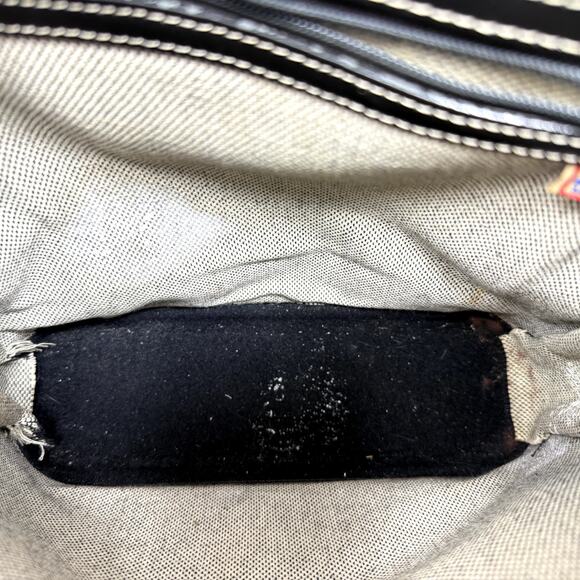 DOONEY & BOURKE Vintage PARASOLE Black Leather Backpack Bag Made in USA VTG main image 6
